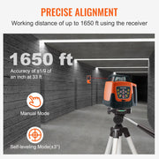 Charger l'image dans la visionneuse de galerie, Amocart Laser Level 360 Degree Self Leveling Red Cross Line Laser 5 Rotation Speeds & 4 Scanning Angles Adjustment Waterproof