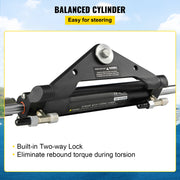 Bild in Galerie-Viewer laden, Amocart Hydraulic Steering Cylinder 150HP HC4645H Front Mount Hydraulic Outboard Marine Steering Cylinder Fit for Boat Steering