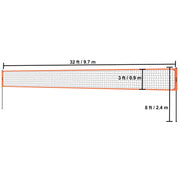 Charger l'image dans la visionneuse de galerie, Amocart Outdoor Volleyball Net System Adjustable Height Steel Poles with PVC Volleyball Pump Carrying Bag for Beach Lawn