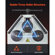 Load image into Gallery viewer, SucceBuy 2.2KW Electric Roll Bending Machine with 180° Maximum Bending Angle Support Horizontal/Vertical Operation (220V 60Hz)