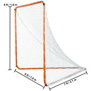 Bild in Galerie-Viewer laden, Amocart 4/6FT Lacrosse Goal Small Kids Folding Portable Iron Frame Backyard Training Equipment For Youth Training Orange