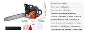 Charger l'image dans la visionneuse de galerie, Amocart Gas Chainsaw Gasoline Powered Chain Saw Handheld Cordless Petrol Chainsaws for Tree Wood Branch Cutting Tree Trimming