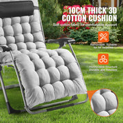 Bild in Galerie-Viewer laden, Amocart Zero Gravity Chair Zero Gravity Recliner Lounge Chair Adjustable Anti Gravity Chair with Cushion Footrest and Cupholder