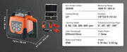 Charger l'image dans la visionneuse de galerie, Amocart Laser Level 360 Degree Self Leveling Red Cross Line Laser 5 Rotation Speeds & 4 Scanning Angles Adjustment Waterproof