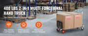 Charger l'image dans la visionneuse de galerie, Amocart Folding Hand Truck Aluminum Heavy Duty Industrial Collapsible Dolly Cart for Transport Moving in Warehouse Supermarket