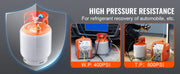 Load image into Gallery viewer, Amocart Refrigerant Recovery Tank 50 LBS Capacity 400 psi Portable Cylinder Tank with Y-Valve for Liquid/Vapor, for R22/R134A
