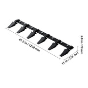 Bild in Galerie-Viewer laden, Amocart Bucket Tooth Bar Heavy Duty Tractor Bucket Teeth Bar for Sub-Compact Tractor Loader 4560 lbs Load-Bearing Capacity