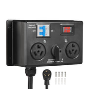 Load image into Gallery viewer, Amocart Manual EV Charging Switch for Dryer & EV 24A Max 240V with Circuit Breaker Real-Time Display Hand-Operated Selector ETL