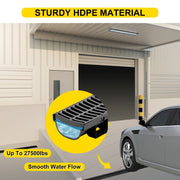 Load image into Gallery viewer, Amocart Drainage Trench Driveway Channel Drain With Plastic Grate 3-5 Pack HDPE Floor Drain Trench Drain Grate For Garden