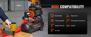 Bild in Galerie-Viewer laden, Amocart Silent Air Compressor 900W 1450W 1800W Quiet Oil-free Portable Air Pump for Repair Tire Inflation Whisper Compressor