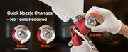 Bild in Galerie-Viewer laden, Amocart Air Texture Spray Gun 1.45 Gallon Air Hopper Spray Gun Professional Drywall Texture Painting Sprayer with 3 Nozzles