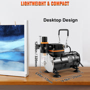 Charger l'image dans la visionneuse de galerie, Amocart Professional Dual-Action Airbrush 120W Electric Spray Gun Air Brush Painting Set Art Nail Tattoo Makeup Model Sprayer