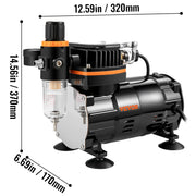 Charger l'image dans la visionneuse de galerie, Amocart Professional Dual-Action Airbrush 120W Electric Spray Gun Air Brush Painting Set Art Nail Tattoo Makeup Model Sprayer