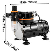 Charger l'image dans la visionneuse de galerie, Amocart Professional Dual-Action Airbrush 120W Electric Spray Gun Air Brush Painting Set Art Nail Tattoo Makeup Model Sprayer