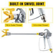 Load image into Gallery viewer, Amocart Airless Paint Spray Hose Kit 50ft 3600 psi High Pressure Fiber Tube 8 inch Rod Pole Including 517 Tip and Tip Guard