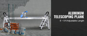 Charger l'image dans la visionneuse de galerie, Amocart Telescoping Aluminum Work Plank 6-9 Feet 500lbs Capacity 12.5inch Width Aluminum Scaffold Plank Extension Staging Plank