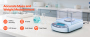 Bild in Galerie-Viewer laden, Amocart Analytical Balance High Precision Electronic Digital Analytical Balance with Glass Draft Shield for Laboratory Jewelry
