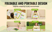 Bild in Galerie-Viewer laden, Amocart Children Magnetic Drawing Board 3-in-1 Double-Sided Wooden Kids Art Easel with Painting Accessories for Boys Girls Toys
