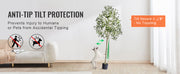 Charger l'image dans la visionneuse de galerie, Amocart Artificial Olive Tree 4/5/6FT Tall Faux Plant Secure PE Material Anti-Tip Tilt Protection Low-Maintenance Tree for Home