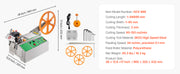 Charger l'image dans la visionneuse de galerie, Amocart Automatic Webbing Cutting Machine Hot Cold Ribbon Cutting Machine with Adjustable Temperature LCD Display for Shoelaces