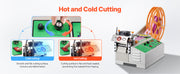 Charger l'image dans la visionneuse de galerie, Amocart Automatic Webbing Cutting Machine Hot Cold Ribbon Cutting Machine with Adjustable Temperature LCD Display for Shoelaces