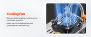 Charger l'image dans la visionneuse de galerie, Amocart Automatic Webbing Cutting Machine Hot Cold Ribbon Cutting Machine with Adjustable Temperature LCD Display for Shoelaces