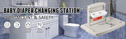 Bild in Galerie-Viewer laden, Amocart Baby Changing Station Commercial Wall Mount Baby Diaper Changing Table Fold Down Vertical Restroom Baby Changing Table