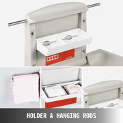 Bild in Galerie-Viewer laden, Amocart Baby Changing Station Commercial Wall Mount Baby Diaper Changing Table Fold Down Vertical Restroom Baby Changing Table