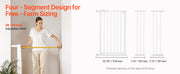 Charger l'image dans la visionneuse de galerie, Amocart Baby Gate 28/30/36 Inches High Dog Gate Easy Step Walk Thru Child Pet Security Pressure Mount Kit Wall Cups Doorways