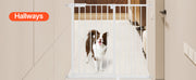 Charger l'image dans la visionneuse de galerie, Amocart Baby Gate 28/30/36 Inches High Dog Gate Easy Step Walk Thru Child Pet Security Pressure Mount Kit Wall Cups Doorways