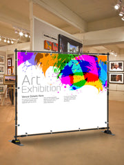 Charger l'image dans la visionneuse de galerie, Amocart 3x2.4M Backdrop Background Stand Adjustable Telescopic Backdrop Banner Stand for Photocall Video Wedding Event Party