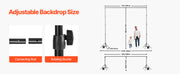 Charger l'image dans la visionneuse de galerie, Amocart Backdrop Stand Adjustable Photo Backdrop Kit Heavy Duty Projector Screen Stand for Wedding Photo Video Studio Party