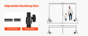 Charger l'image dans la visionneuse de galerie, Amocart Backdrop Stand Adjustable Photo Backdrop Kit Heavy Duty Projector Screen Stand for Wedding Photo Video Studio Party