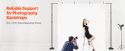 Charger l'image dans la visionneuse de galerie, Amocart Backdrop Stand Adjustable Photo Backdrop Kit Heavy Duty Projector Screen Stand for Wedding Photo Video Studio Party