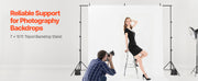 Charger l'image dans la visionneuse de galerie, Amocart Backdrop Stand Adjustable Photo Backdrop Kit Heavy Duty Projector Screen Stand for Wedding Photo Video Studio Party