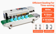 Charger l'image dans la visionneuse de galerie, Amocart Continuous Bag Band Sealing Machine 6-12 mm Horizontal Band Sealer with Inflation Function for 0.02-0.8 mm Plastic Bags