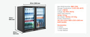 Charger l'image dans la visionneuse de galerie, Amocart 7.4/11.4 Cu. Ft Back Bar Cooler with LED Lighting Adjustable Shelves Low-E Glass Display Cooler for Beer Wine Drink