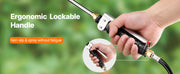 Charger l'image dans la visionneuse de galerie, Amocart Battery Powered 15 Gal Garden Weed Sprayer with Wheeled Cart 126FT Hose with Reel 8 Nozzles 2 Wands with Lock for Crop
