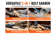 Bild in Galerie-Viewer laden, Amocart Belt Grinder Sander 30 x1-Inch Variable Speed Belt Polisher W/VFD 550W Grinding Polishing for Metalworking Knife Making