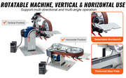 Charger l'image dans la visionneuse de galerie, Amocart Belt Grinder Sander Variable Speed Belt Polisher with VFD 1500W Knife Sharpener Grinding Moulds & 3PCS Sanding Belts