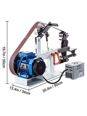 Charger l'image dans la visionneuse de galerie, Amocart 1.5KW Belt Grinder Machine 2 x 82in Variable/Constant Speed 3 Mode Electric Belt Sander for Tool Polishing Knife Making