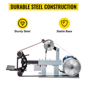 Charger l'image dans la visionneuse de galerie, Amocart 1.5KW Belt Grinder Machine 2 x 82in Variable/Constant Speed 3 Mode Electric Belt Sander for Tool Polishing Knife Making