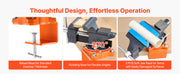 Bild in Galerie-Viewer laden, Amocart Bench Vise 4.5 Inch Portable Workbench Vice with 270° Swivel Base Cast Iron Construction for Woodworking Metalworking