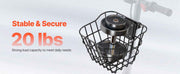 Charger l'image dans la visionneuse de galerie, SucceBuy Front Bike Basket Electric Scooter Basket - Max Bearing 20 lbs Construct from Solid Steel Kids / Adults Bicycle Basket