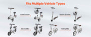 Charger l'image dans la visionneuse de galerie, SucceBuy Front Bike Basket Electric Scooter Basket - Max Bearing 20 lbs Construct from Solid Steel Kids / Adults Bicycle Basket