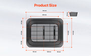 Bild in Galerie-Viewer laden, Amocart Rear Bike Basket Wire Mesh Bicycle Basket with Waterproof Cover Durable Metal Bike Back Basket Fits Most Rear Bike Rack