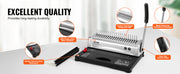 Bild in Galerie-Viewer laden, Amocart Binding Machine Comb Binding Machine 21Holes Binding 450 Sheets Book Binder Machine with 100 PCS 3/8'' Comb Binding Spines