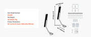 Bild in Galerie-Viewer laden, SucceBuy Boat Trailer Guides 2PCS High-Hardness Steel Trailer Guide-Ons Fits C-Channel Bunk-Style Pontoon Trailers/V-Hull Boats