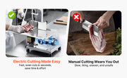 Bild in Galerie-Viewer laden, Amocart Commercial Electric Meat Bandsaw 650W 1800W Stainless Steel Countertop Bone Sawing Machine Frozen Fish Cutter for Pork