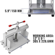 Bild in Galerie-Viewer laden, Amocart Manual Paper Press Machine 12x8.6 in for A4 Paper 10cm Thickness Steel Frame Paper Press Machine Papermaking Book Press